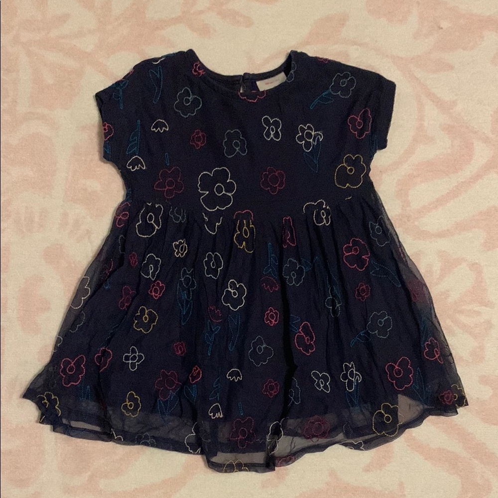 Floral Kids Dress - Multicolor
